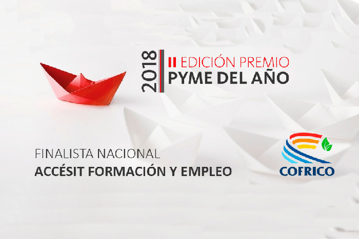 Cofrico Accesit Premio Pyme Coruna Formacion Empleo 2018