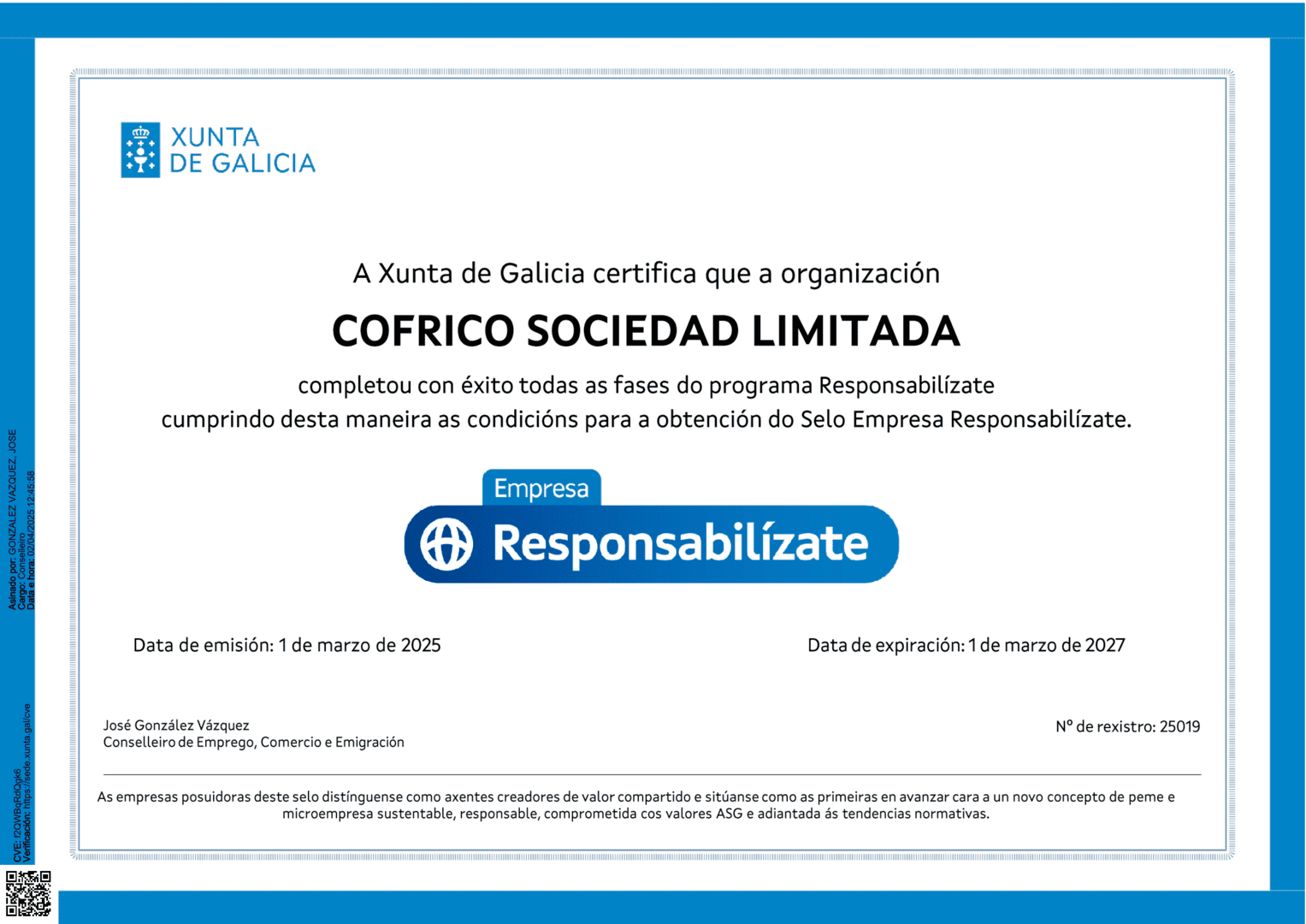 Sello Responsabilízate