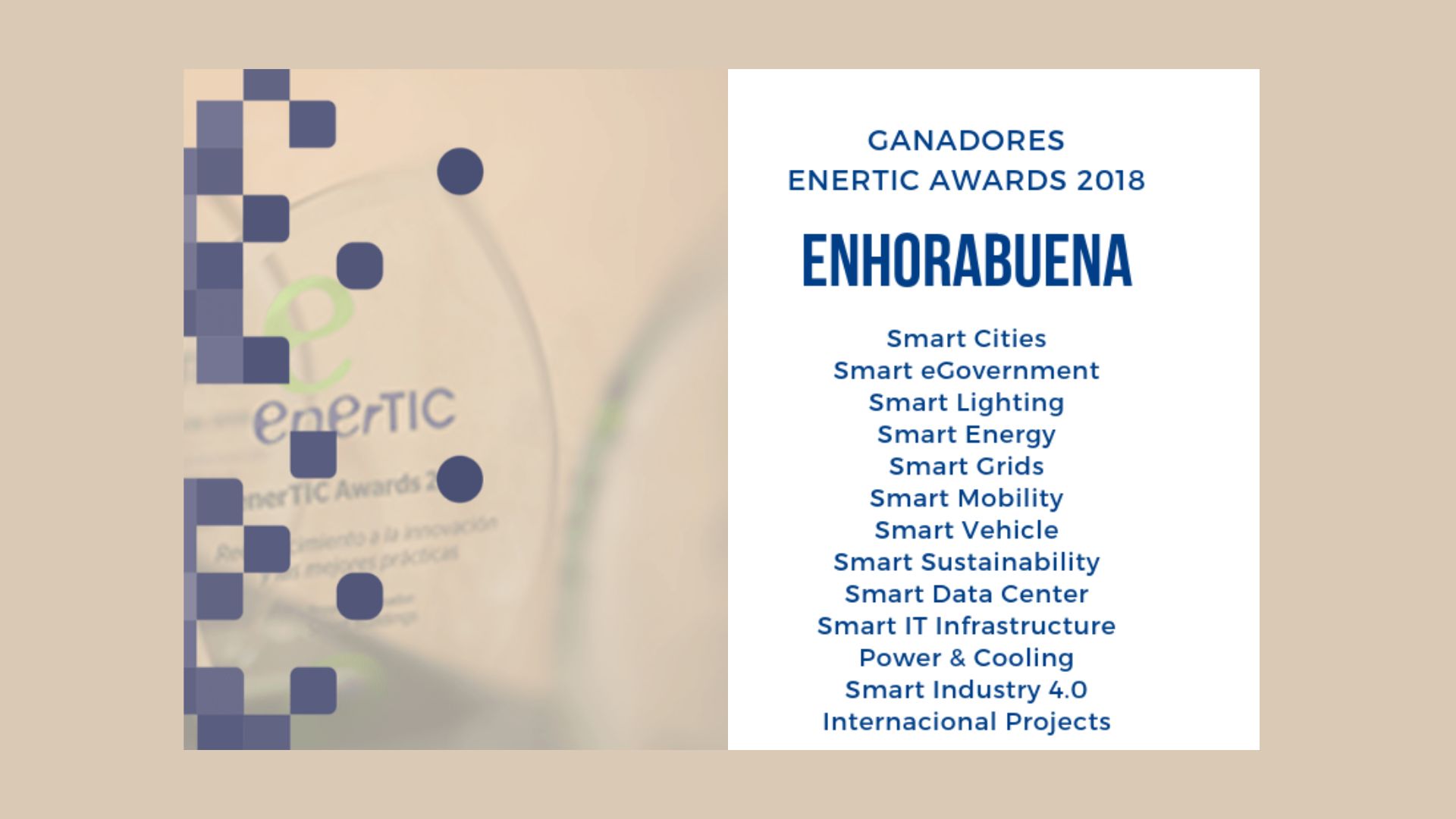 Ganadores ENERTIC Awards 2018